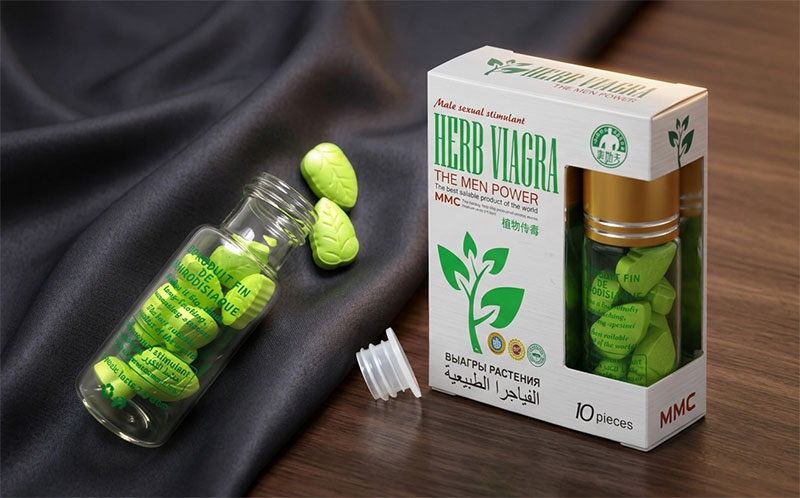 Viên uống cường dương Herb Viagra xanh, kéo dài thời gian quan hệ
